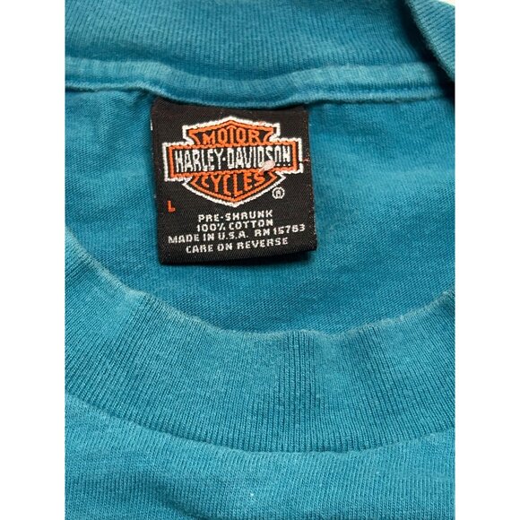 Harley Davidson 1998 25th Anniversary York Assembly Plant Vintage T Shirt Large - Picture 4 of 8